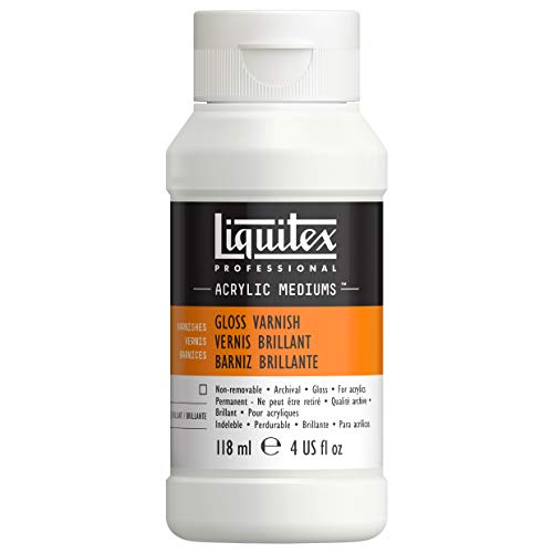 Liquitex Professional Gloss Varnish, 118ml (4-ozl | 100% Acrylic Polymer Varnish, Gloss Sheen, Protects & Resists Dirt Retention, Increases Brightness, Resists Discoloration - color: Gloss, style: 4-oz
