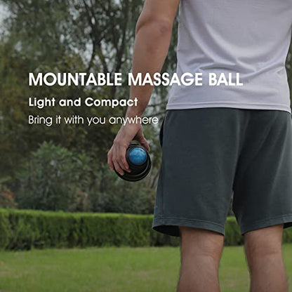 Mountable Massage Roller Ball for Pain Relief, Suction Cup Back Massager, Self-myofascial Release and Trigger Point Massage Tool to Relieve Muscle Knots