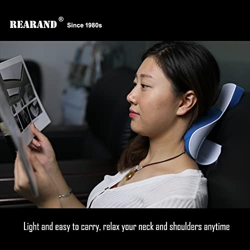 REARAND® Neck and Shoulder Relaxer - Ergonomic Neck Stretcher for Pain Relief, Chiropractic Pillow for Hump Spine Alignment, TMJ Muscle Relaxation, Tension Headache Relief, and Insomnia Relief