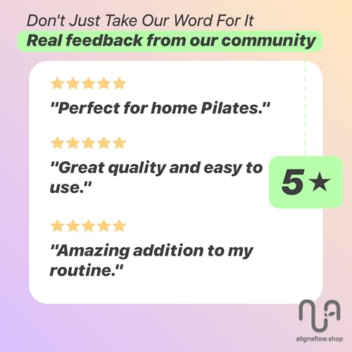 Aligna Pilates Essential Kit | Complete Home Workout Set for Balance, Flexibility & Strength | 8-Piece Set with Pilates Ring, Exercise Ball, Resistance Bands, Ankle Weights, Grip Socks & Carry Bag