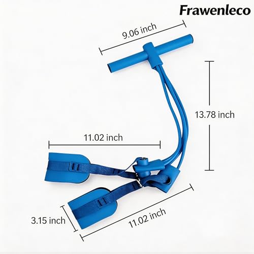 Fitness Resistance Bands with 4 Tube Pedal Ankle Puller, Elastic Yoga Pedal Stretch Band for Exercise, - color: Blue