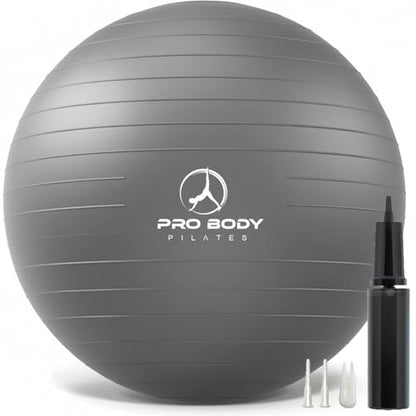 ProBody Pilates Yoga Ball - Vibrant Colors Exercise Ball - color: Slate, size: XL: 27-30" (75 cm)