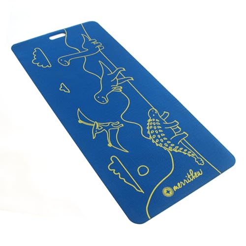 Merrithew Yoga and Exercise Mat for Kids, Dinoland (Blue)