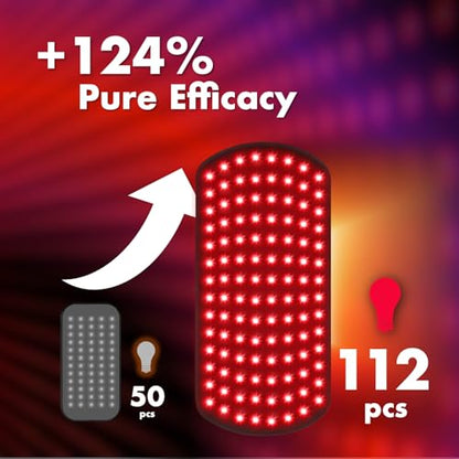 ALLOLO Red Light Therapy for Body, 3 in 1 LEDs Red Light Therapy Belt with Timer Remote Control, 660nm 850nm Infrared Light Therapy Pad for Body Waist Shoulder Knee, 16.7" x 7.9" Large Area - size: 16.7"*7.9"