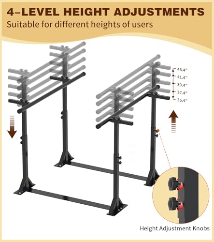 THOOUM Physical Therapy Parallel Bars - Adjustable Height and Width