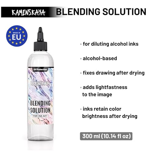 Kamenskaya Alcohol Pastel Ink Set with Blending Solution and Paper 11 x 16 in