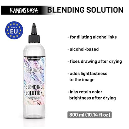 Kamenskaya Alcohol Ink Set with Alcohol Ink Blending Solution