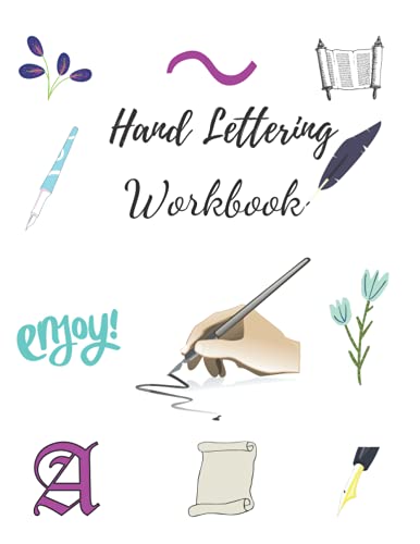 Hand Lettering Workbook: Calligraphy Paper Book for Beginners