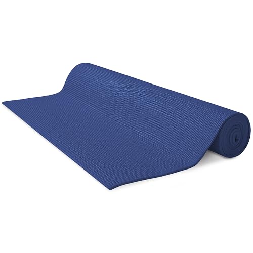 Bean Products Yoga Mat for Exercise - Non Slip Thick Comfortable Workout Floor Mat for Adults and Kids - Eco Friendly Foldable Yoga Mat for Yoga, Pilates, Gym and Stretching - color: Ocean Blue, size: Kids (60" x 24")