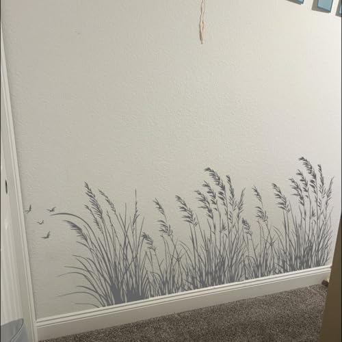 Large Flower Stencils for Walls Floral Stencils for Wood Fence | Reusable Wildflower Stencil for Painting on Canvas Fabrics Furniture - style: Wildflower 03