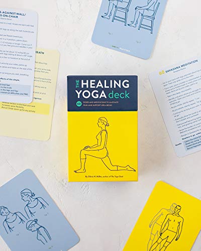 The Healing Yoga Deck: 60 Poses and Meditations to Alleviate Pain and Support Well-Being (Deck of Cards with Yoga Poses for Healing, Yoga for Health ... Meditation and Exercises for Pain Relief)