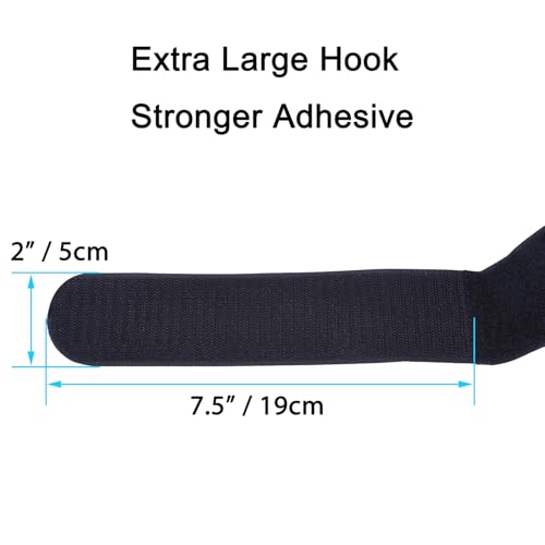 Wisdompro Extra Large 4 Pack 2 x 37" Hook & Loop Tie Down Straps Heavy Duty - size: Extra Large 4 Pack, 2 x 37 Inch