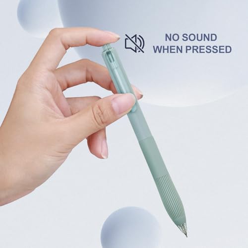 Linbsunne Gel Pens, 0.5mm Black Ink Pens Quick Dry, Macaron 12 pcs | Fine Point Smooth Writing Pens with Comfort Grip Retractable Pen for Nurses Teacher, Journaling, Office School Supplies - color: Macaron 12pcs
