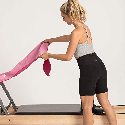 Salt & Honey Non-Slip Pilates Reformer Mat Towel - color: Pink