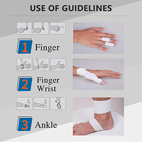 Self Adherent Cohesive Wrap Bandages 2 Inches (Black, 6 Count) - color: Black, size: 6 Count (Pack of 1)