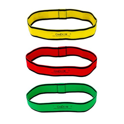 CanDo Fabric Loop Plus, Resistance Exerciser Loops, Set of 3 - size: 12", style: X-Light to Medium Strength