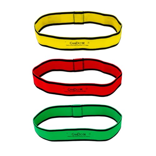 CanDo Fabric Loop Plus, Resistance Exerciser Loops, Set of 3 - size: 12", style: X-Light to Medium Strength