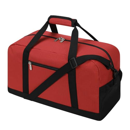 Apenze Small Gym Bag 18 inch Carry On Duffel Bag for Weekender Travel - Red - color: Red, size: 18inch