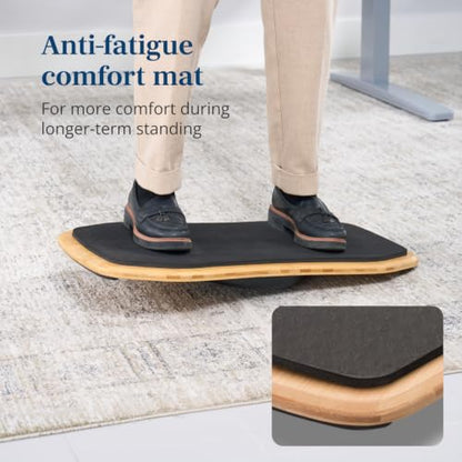 UPLIFT DESK Motion-X Balance Board - 27" Ergonomic Wobble Board for Standing Desks, Anti-Fatigue Support for Core Engagement & Stability - style: Motion-X with Comfort Mat