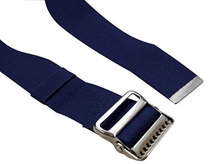 LiftAid Transfer and Gait Belt 60 Inch with Metal Buckle and Loop - Walking, Standing and Transfer Assist Aid for Seniors, Elderly Patients, Caregiver, Nurse, Therapist (Navy Blue) - color: Navy Blue