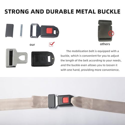 Mobilization Belt(9.8Ft) -Physical Therapy Strap for Physical Therapy, Rehabilitation, and Manual Therapy, Mobilization Belt Physical Therapy - Strongly Recommended by physicalTherapists - color: khaki