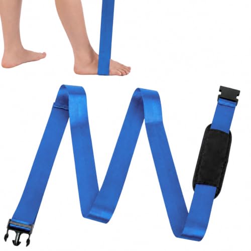Mobilization Belt - Physical Therapy Belt Strap, Adjustable Mobilization Band Pt Strap with Thick Pad for Rehabilitation Yoga Leg Hip Exercise Seatbelts Stretching Mobility & Gym Techniques (Blue) - color: Blue