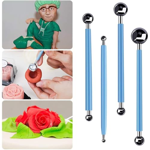Polymer Clay Tools 23pcs Modeling Clay Sculpting Tools Set Polymer Clay Sculpting Carving Tools Including Molding Rods,Drill Pen, Carving Tool