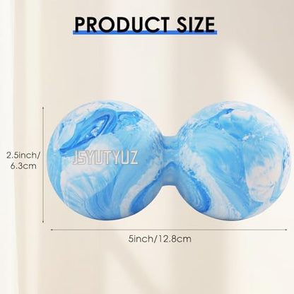 Lacrosse Massage Balls for Myofascial Release Sky Blue - color: Sky Blue