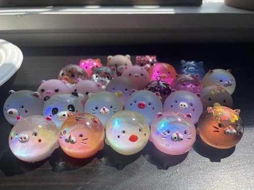 Silicone Resin Molds for Jewelry Keychain Pendent Necklace, Cute Animal Orbs Piglet Chicken Bear Shape Ornaments Casting Molds for UV Resin Crafts, DIY Jewelry Making (Mirror & Matt) (1pc) - size: 2 in 1 Animal