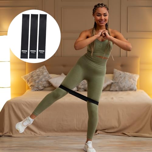 Ring Resistance Bands X-Heavy Heavy Duty Resistance Ring Total Body Fitness Exercise Bands Must Have for Working Out Fitness Leg Strength Training Yoga Men and Women Black 3 Pieces