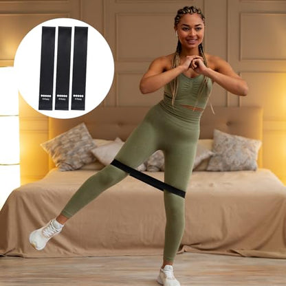 Ring Resistance Bands X-Heavy Heavy Duty Resistance Ring Total Body Fitness Exercise Bands Must Have for Working Out Fitness Leg Strength Training Yoga Men and Women Black 3 Pieces