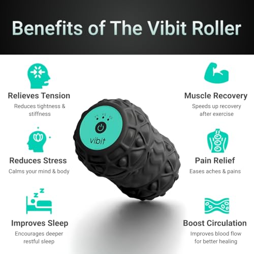 Vibit Vibrating Foot Massager for Plantar Fasciitis, Sciatica & Pain Relief - color: Pink