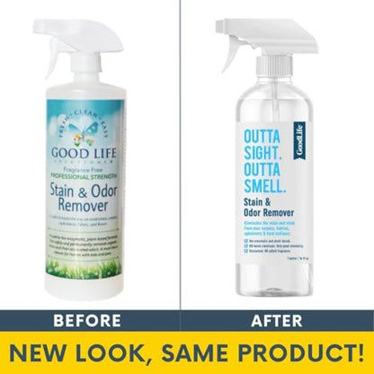 Natural Odor and Stain Remover Spray - Unscented Plant-Based Child & Pet Safe Cleaner Earth-Friendly Odor Eliminator Eco Cleaning Products for Home, Carpet (1 Pack, 1 Gallon) - size: 128 Fl Oz (Pack of 1)