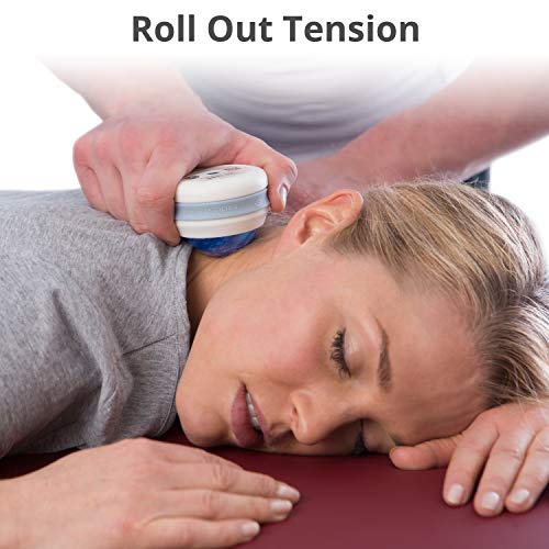 Body Back Massage Roller Ball - Body & Neck Massager for Muscle Recovery | FSA Eligible 360° Rolling Ball Massager For Sore Muscles, Handheld Massage Roller Ball For Full Body Tension Relief, Blue - color: Blue