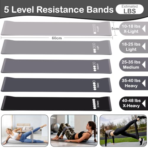 Hoedia Pilates Kit for Women, Pilates Equipment Ring and Ball Set - color: Black