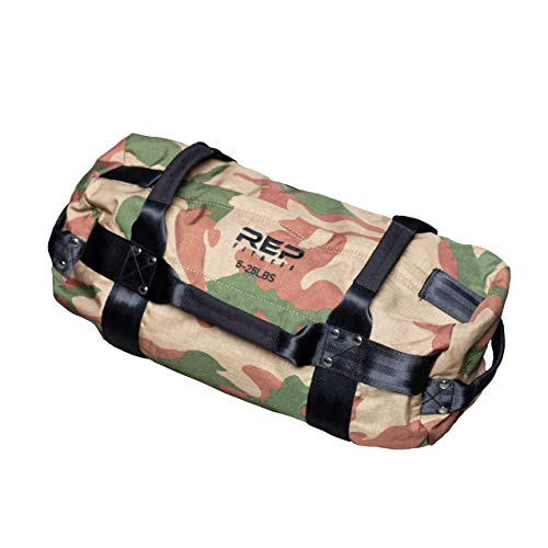 REP Fitness Adjustable Sandbag 1000D Cordura 5-200 Lbs 7 Reinforced Handles Water-Resistant Quick-Dry Small XL Functional Strongman Training Workout Cross-Fit Weighted Bag Exercise Gym Heavy - color: Small-Camo