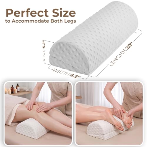 Half Moon Leg Bolster for Back Sleeping Relieve Lower Back, Knee Leg Stress