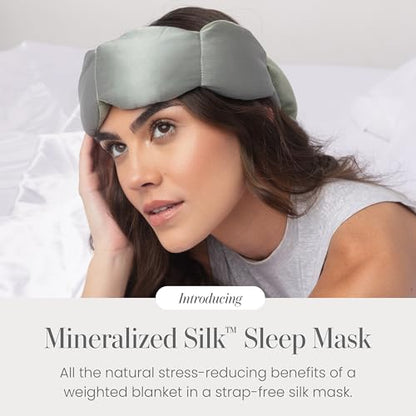 nodpod Gentle Pressure Weighted Silk Sleep Mask & Compact Blanket Bundle