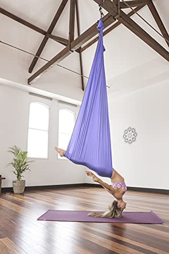 Pinc Active Silk Aerial Yoga Swing & Hammock Kit for Improved Yoga Inversions, Flexibility & Core Strength