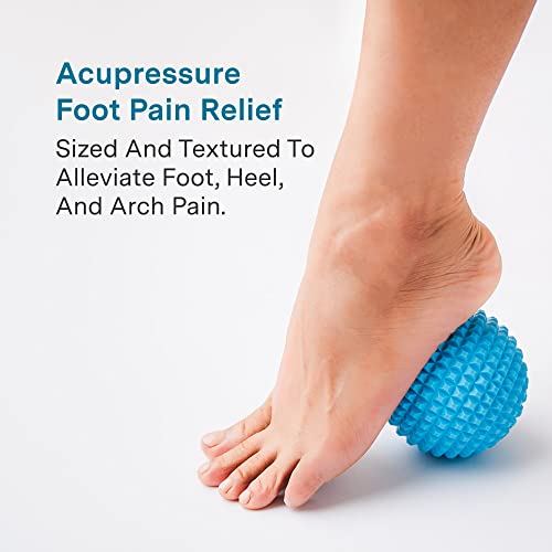 Kanjo Vibrating Acupressure Foot Pain Relief Ball - Foot or Leg Support Massager and Muscle Relaxer