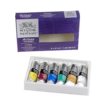 Winsor & Newton Artisan Water Mixable Oil Color Paint, Beginners Set, 1.25-oz (37ml) Tubes, Set of 6 - style: Beginners Set 6 x 1.25-oz