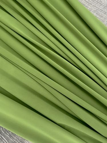 Premium Lulu Yoga Spandex - Ultra-Soft & Stretchy 4-Way Stretch Fabric by The Yard - Perfect for Activewear and Swimsuit Fabric, and More -1 Yard - 58 Inch Width (Apple Green) - color: Apple Green