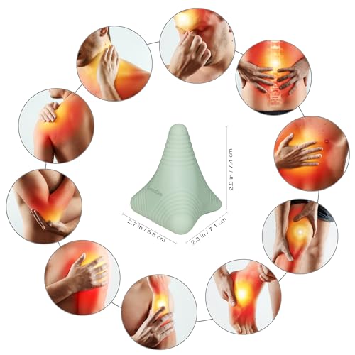 Trigger Point Massage Ball Manual Massager Tool 2.8”×2.9”. Green - color: Green