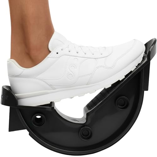Foot & Calf Stretcher – Premium Stretcher for Plantar Fasciitis, Achilles Tendonitis Relief – Foot Rocker with Durable, Slip-Resistant Design - Stretch Guide for Effective Leg Flexibility - color: Black