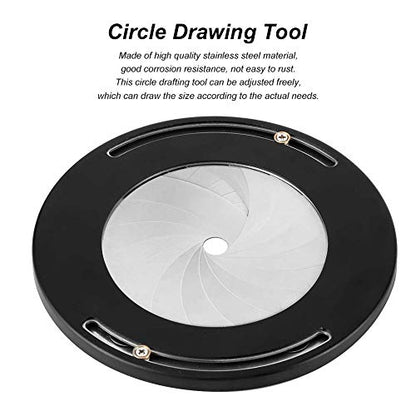 Circle Drawing Maker Tool Measuring Ruler Round Circle Template Ruler Maker Tool Adjustable Measurement for Woodworking Drafting Drawing