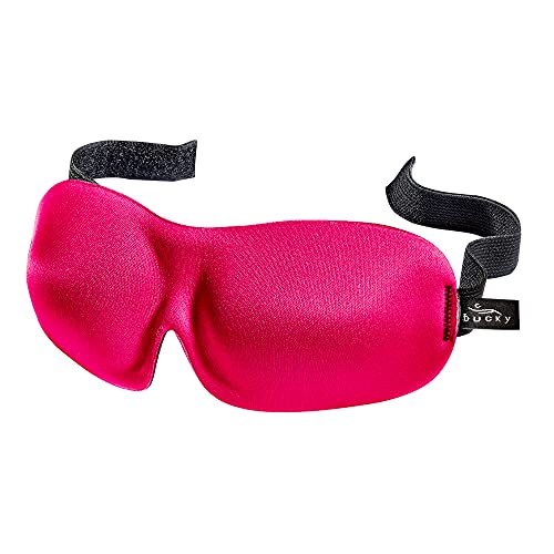Bucky 40 Blinks No Pressure Eye Mask for Travel & Sleep - color: Magenta