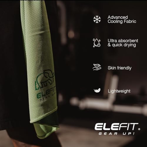 Quick-Drying Cooling Microfiber Gym Towels: Ideal for Comfortable Workout, Running, Yoga, Hiking, Trekking, Walking, Camping, and Family Outdoor Adventures - Lightweight, Portable, Sweat-Wicking