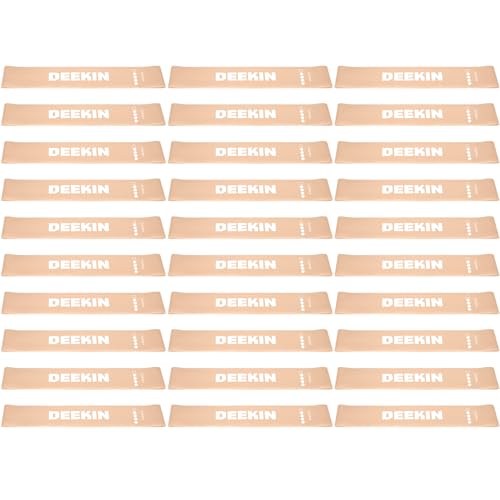 DEEKIN 30 Pcs Resistance Exercise Bands Bulk - color: Light Brown, style: 35-40 Lbs