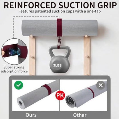 Yoga Mat Carrier Strap, Adjustable Thick Straps Sling for Carrying Large Mats, Stretching Band - color: 1pc Slap Band Red