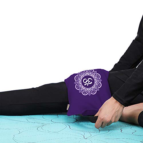 Yoga Sand Bag - Cotton Unfilled for Yoga Weights and Resistance Training, Size- 7.5" X 17" - color: Purple